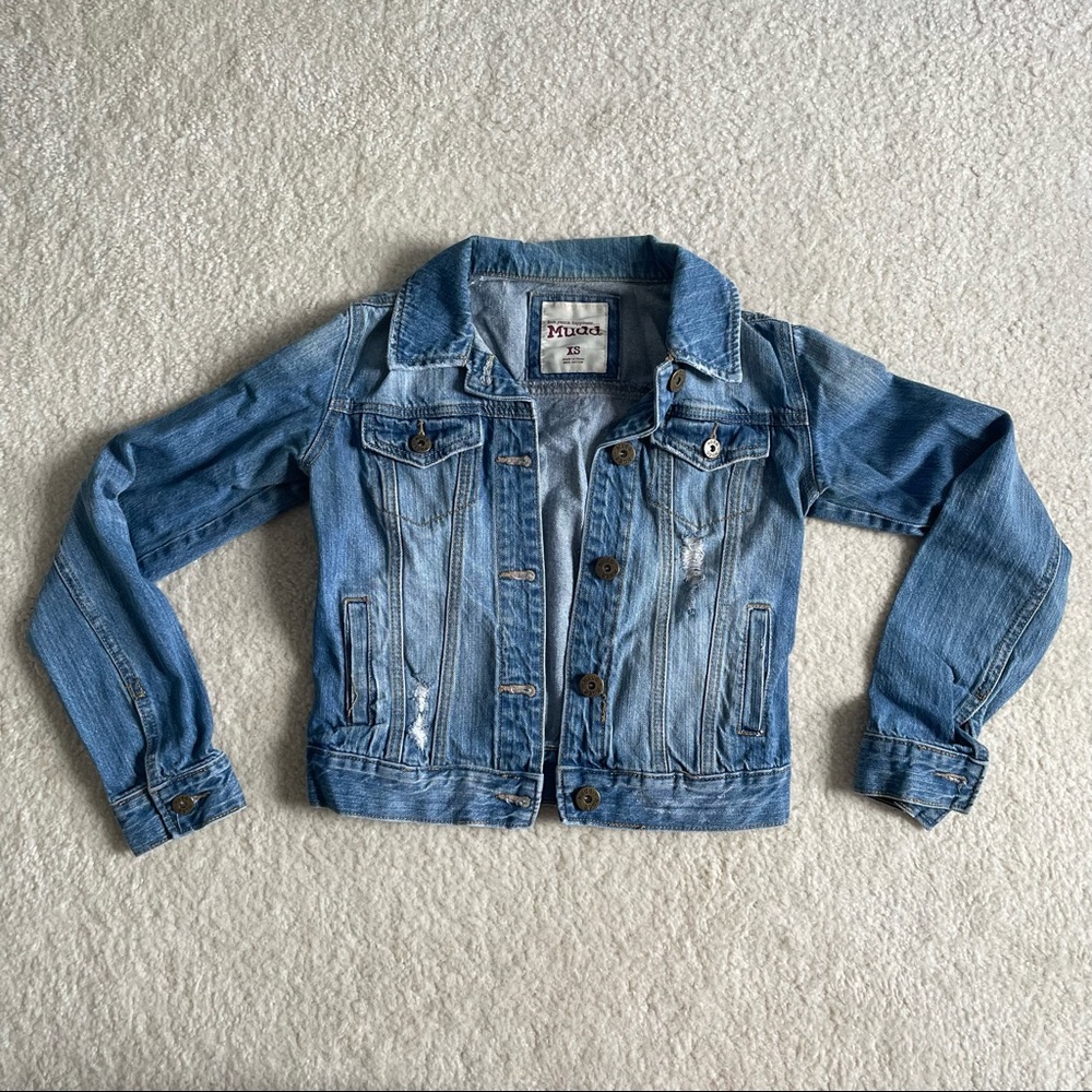 🔴 4 for $40 Bundle | Mudd distressed jean jacket (x-small)